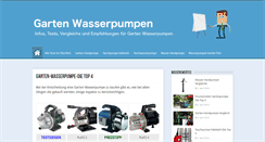 Desktop Screenshot of garten-wasserpumpe.de
