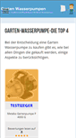 Mobile Screenshot of garten-wasserpumpe.de