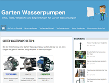 Tablet Screenshot of garten-wasserpumpe.de